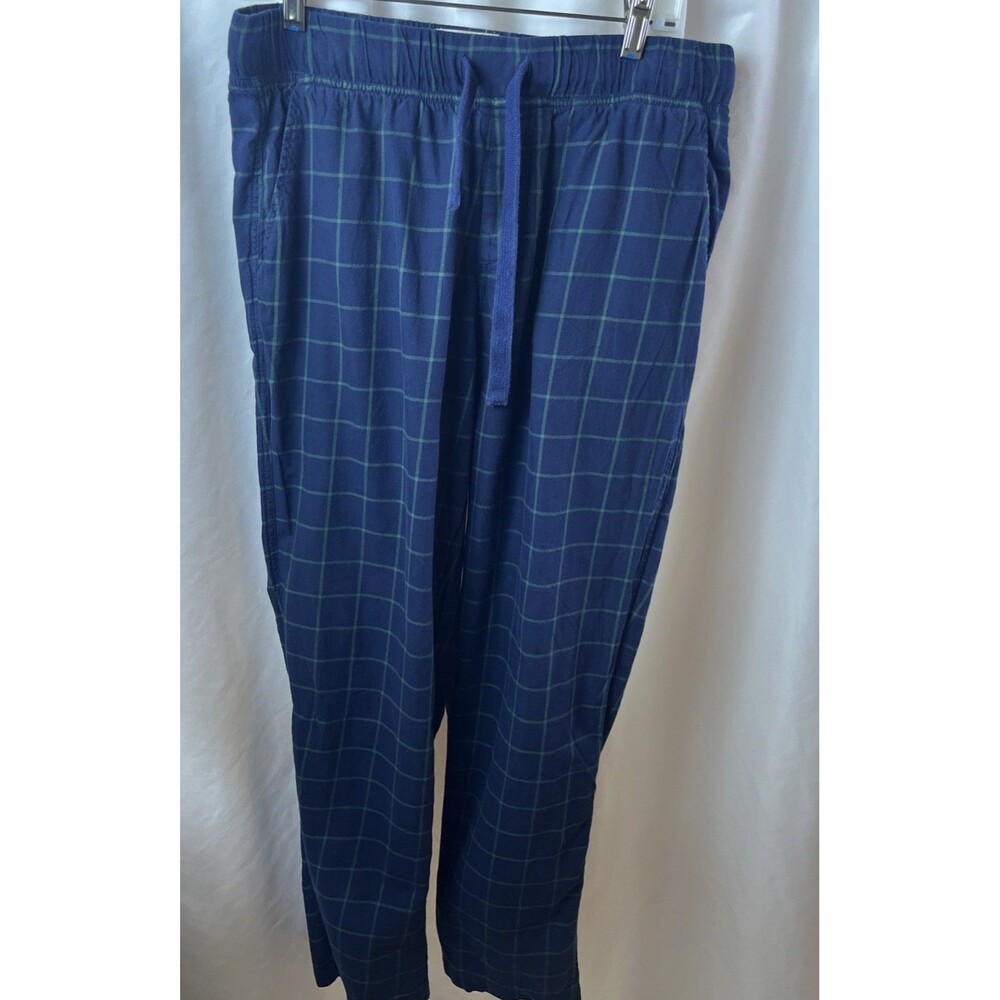 Ugg For Men Flynn Plaid Navy Blue Pajama Pants Size L Sleepwear Comfy Cozy